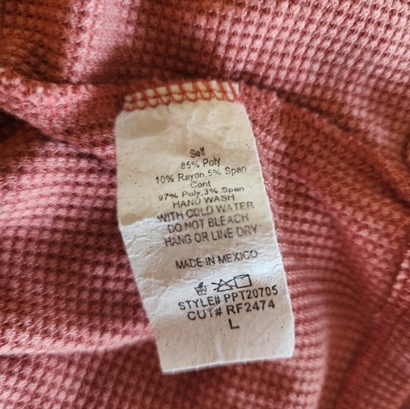 Perfect Peach Mauve feminine Babydoll Tunic Size Large - Picture 3 of 5